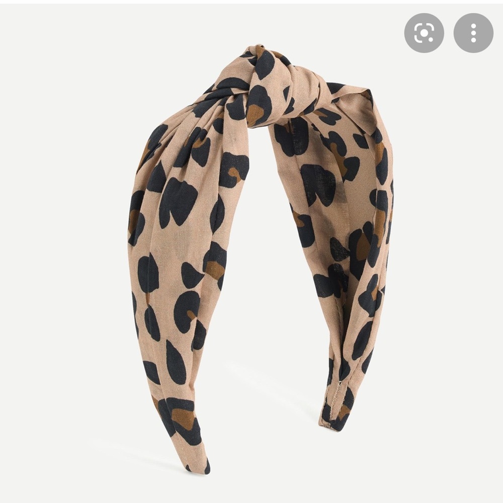J. Crew Leopard Print Knot Headband